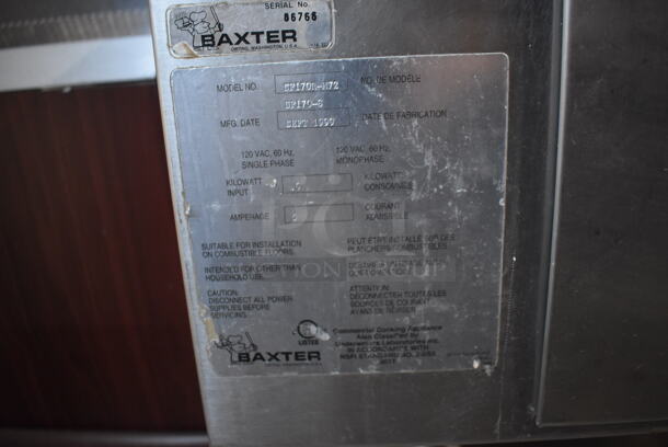 Baxter SP170R-M72 Stainless Steel Commercial Floor Style Steam Table w/ 2 Drawers, Under Shelf and Over Shelf on Commercial Casters. 120/208 Volts, 1 Phase. 72x31x55 - Image 7 of 9