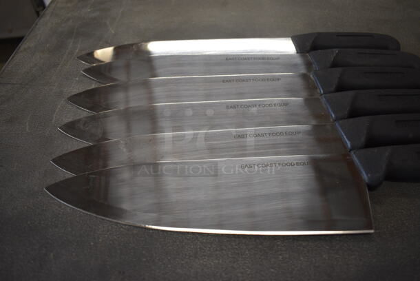 6 Sharpened Stainless Steel Chef Knives. 15". 6 Times Your Bid! - Image 2 of 4