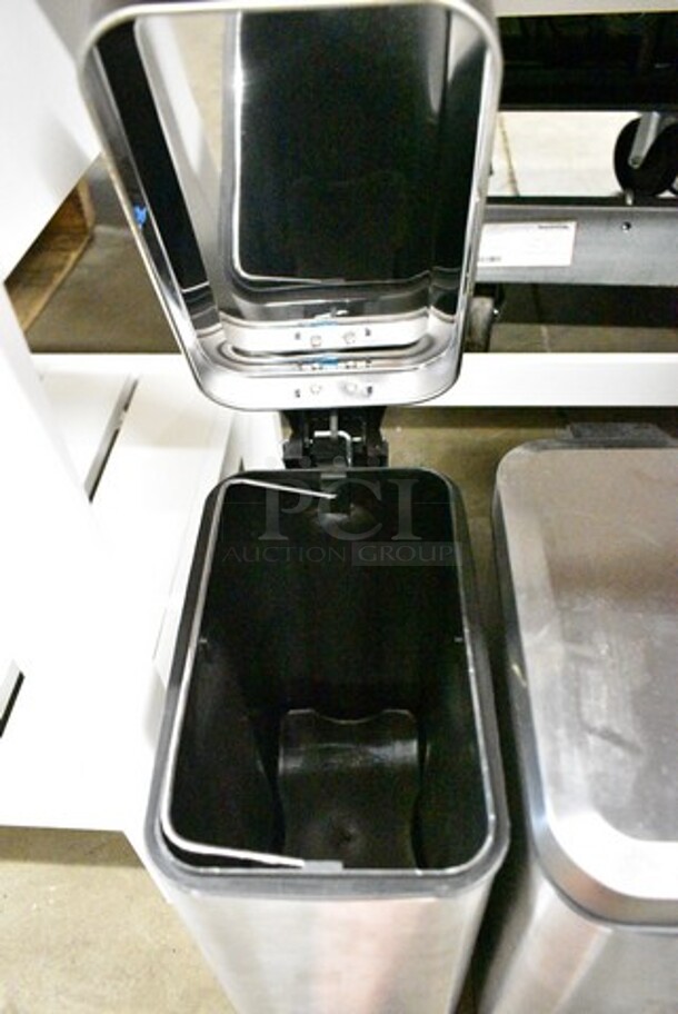 3 Metal Foot Pedal Trash Can. Includes 10.5x10x16, 6x12x12. 3 Times Your Bid!  - Image 6 of 8