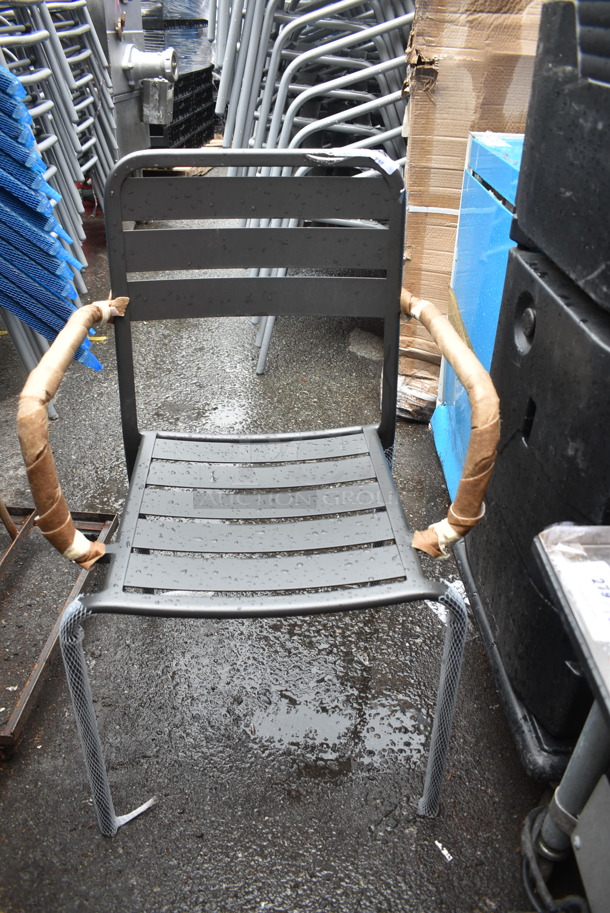 25 BRAND NEW! BFM Seating Vista Outdoor / Indoor Stackable Chair w/ Arm Rests. 25 Times Your Bid! - Image 3 of 5