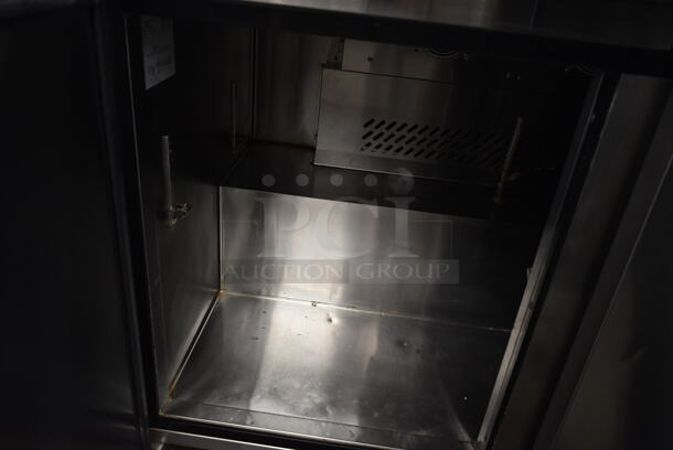 2017 Migali C-U48R-HC Stainless Steel Commercial 2 Door Undercounter Freezer on Commercial Casters. 115 Volts, 1 Phase. Tested and Working! - Image 3 of 6