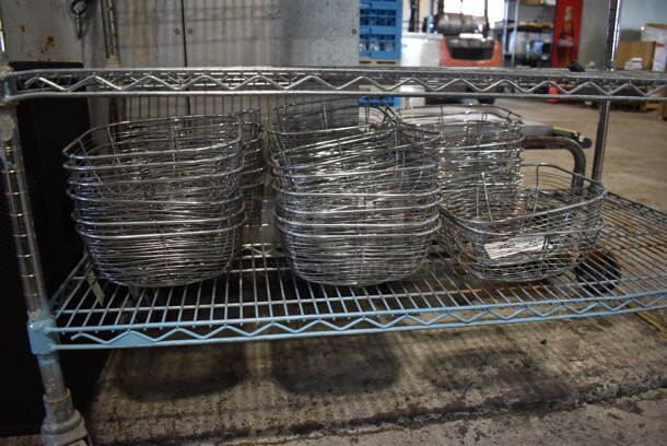 ALL ONE MONEY! Lot of 32 Metal Wire Baskets. 9.5x9.5x4. - Image 2 of 7