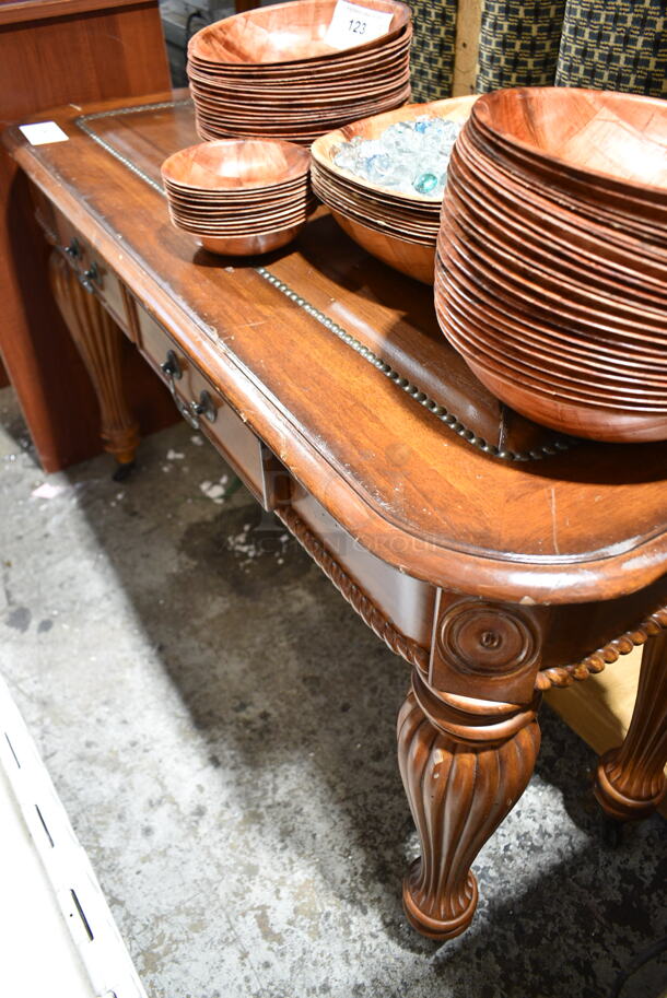 Wooden Table w/ Drawer.  - Image 2 of 4