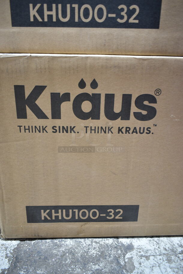 BRAND NEW SCRATCH AND DENT! Kraus KHU100-32 Standart PRO 16-Gauge Undermount Single Bowl Stainless Steel Kitchen Sink - Image 4 of 4