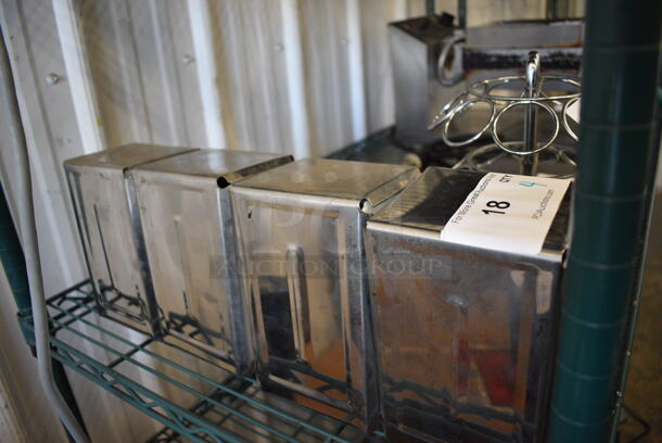 4 Metal Napkin Dispensers. 4x4.5x7.5. 4 Times Your Bid! - Image 4 of 4