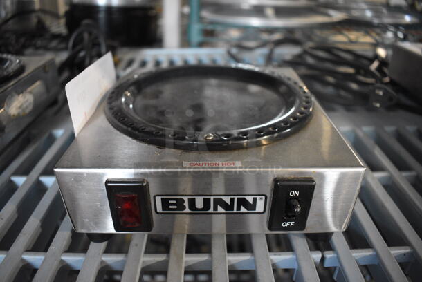 Bunn Model WX1 Stainless Steel Commercial Countertop Single Burner Coffee Pot Warmer. 120 Volts, 1 Phase. 6.5x7x2.5. Tested and Working!
