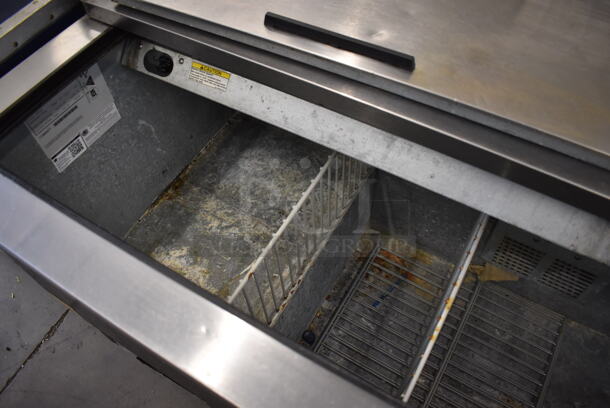 Beverage Air DW64-B Stainless Steel Commercial Bottled Back Bar Cooler w/ 2 Sliding Lids. 115 Volts, 1 Phase. 65x27.5x33. Tested and Powers On But Does Not Get Cold - Image 6 of 6