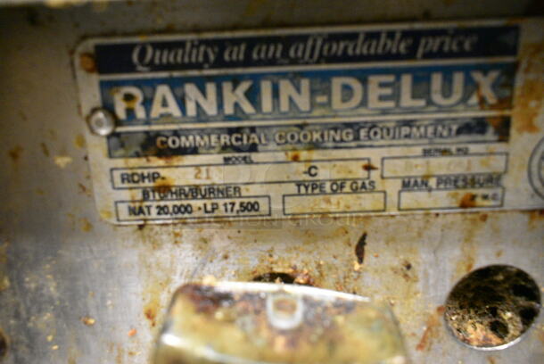 Rankin-Delux RDHP-21-C Stainless Steel Commercial Countertop Natural Gas Powered 2 Burner Range. This Unit Was In Working Condition When the Restaurant Closed. (kitchen) - Image 3 of 4