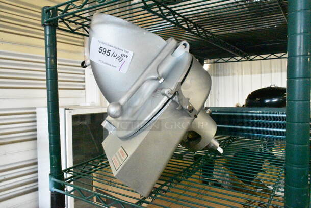 BRAND NEW SCRATCH AND DENT! Metal Commercial Pelican Head Mixer Attachment w/ Blade Frame. No Blade.  - Image 4 of 9