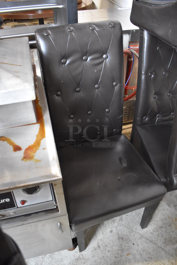 4 Black Dining Chairs. 16x24x41. 4 919.167790 - Image 2 of 5