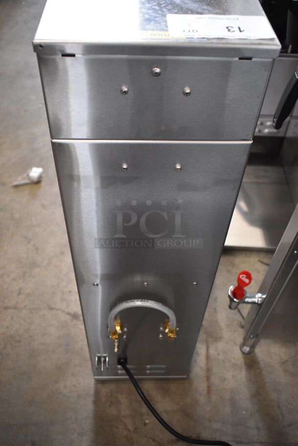 BRAND NEW SCRATCH AND DENT! Curtis CB Stainless Steel Commercial Countertop Combo Coffee / Tea Brewer with Adjustable Shelf and Hot Water Dispenser. 120 Volts, 1 Phase. - Image 6 of 8