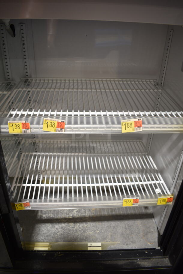 2018 True GDM-41SL-48-HC-LD Metal Commercial 2 Door Reach In Cooler Merchandiser w/ Poly Coated Racks. 115 Volts, 1 Phase. Tested and Working! - Image 3 of 4