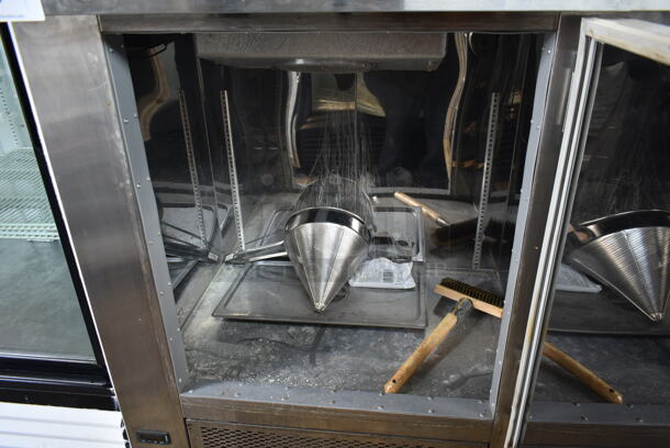 CustomCool RIFISC Stainless Steel Commercial Single Door Work Top Cooler on Commercial Casters. 115 Volts, 1 Phase. Tested and Working! - Image 5 of 7