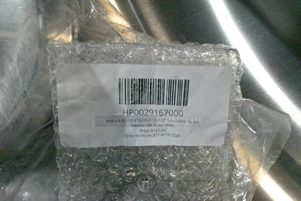 2 BRAND NEW SCRATCH AND DENT! Items Including HP0029167000 Hobart 00-291670-00001 0.022" Saw Blade Guide and HPKE00508 Cleveland KE00508 Handwheel Assy; Kettles. 2 Times Your Bid!  - Image 3 of 4