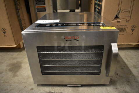 BRAND NEW! Avantco 177LT06A Stainless Steel Commercial Countertop 6 Tray Food Dehydrator w/ View Through Door. 120 Volts, 1 Phase. 12.5x15.5x10.5. Tested and Working!