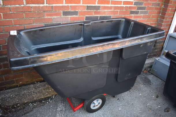 BRAND NEW! Rubbermaid Black Poly Bin on Casters. 56x28x37 - Image 5 of 8