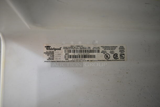Whirlpool ET1WTKXKQ05 Metal Cooler Freezer Combo Unit. 115 Volts, 1 Phase. Tested and Does Not Power On
 - Image 6 of 6