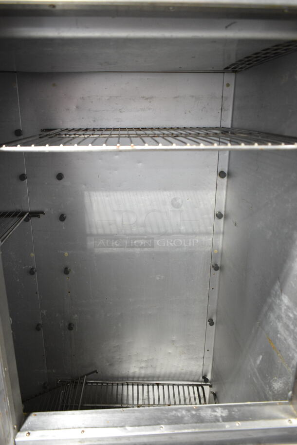 Traulsen AHT232WUT-127 Stainless Steel Commercial 4 Half Size Reach In Cooler w/ Metal Racks. 115 Volts, 1 Phase.  Cannot Test Due To Cut Power Cord - Image 6 of 7