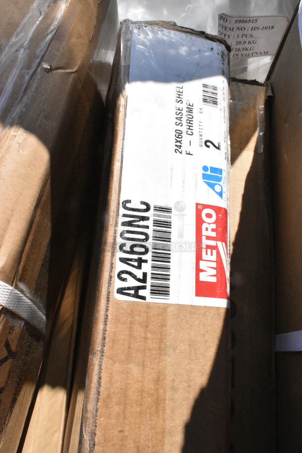 3 BRAND NEW SCRATCH AND DENT! Items Including 600TS1848S Regency 18" x 48" 16-Gauge 304 Stainless Steel Commercial Work Table with Undershelf, A2460NC Metro 24x60 Shelf, 600T3030G Regency 30" x 30" 18-Gauge 304 Stainless Steel Commercial Work Table with Galvanized Legs and Undershelf. 3 Times Your Bid! May Be Missing Pieces.  - Image 4 of 5