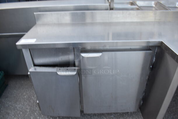 Stainless Steel Counter w/ Back Splash and 2 Doors. 87x29.5x40 - Image 2 of 6