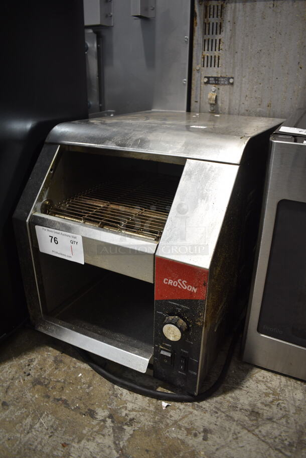 2023 Crosson CCT-500 Stainless Steel Commercial Countertop Electric Powered Conveyor Toaster Oven. 120 Volts, 1 Phase. Tested and Does Not Power On - Image 3 of 6