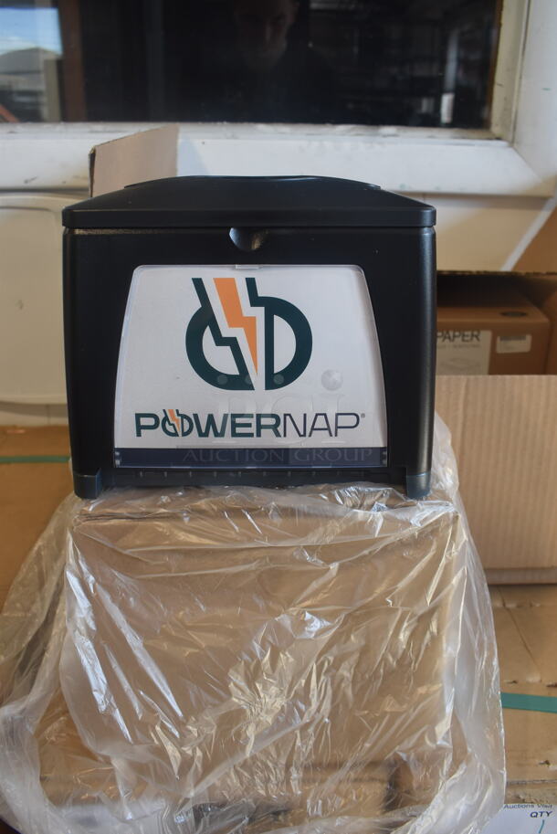 BRAND NEW IN BOX! 4 Powers Paper PowerNap Charging Solution Interfolded Napkin Dispensers In Boxes, Black. 4 Times Your Bid! 
