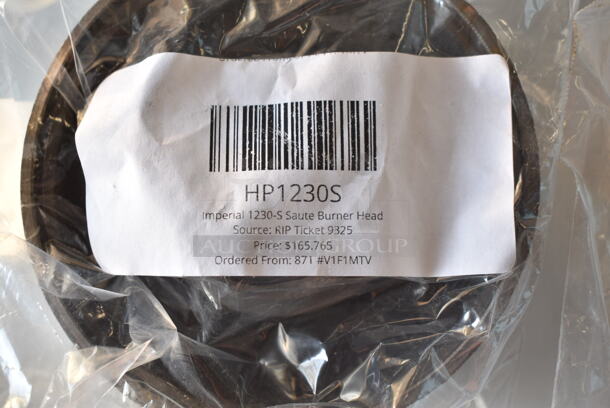 3 BRAND NEW SCRATCH AND DENT! Items; HP1230S Imperial 1230-S Saute Burner Head, HP31557 Imperial 31557 Burner Head Only and HP2119 Imperial 2119 Anti-Clogging Burner. 3 Times Your Bid! - Image 3 of 5