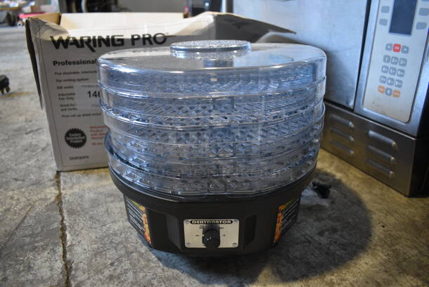 BRAND NEW SCRATCH AND DENT! Waring Pro Model DHR30 Countertop Dehydrator. 120 Volts, 1 Phase. 12x14x11