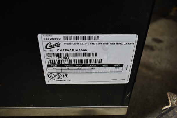 Curtis CAFE0AP10A000 Stainless Steel Commercial Countertop Coffee Machine w/ Poly Brew Basket. 120 Volts, 1 Phase. - Image 8 of 8