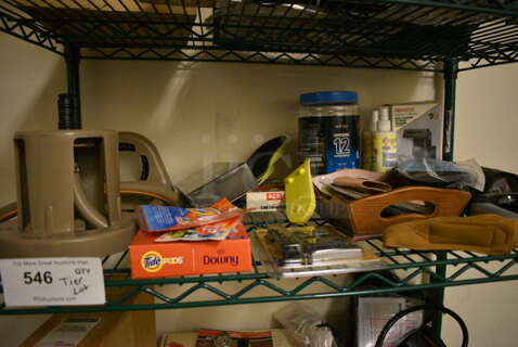 ALL ONE MONEY! Tier Lot of Various Items Including Travel Clothes Steamer, Racquetballs, and Indoor/Outdoor Thermometer