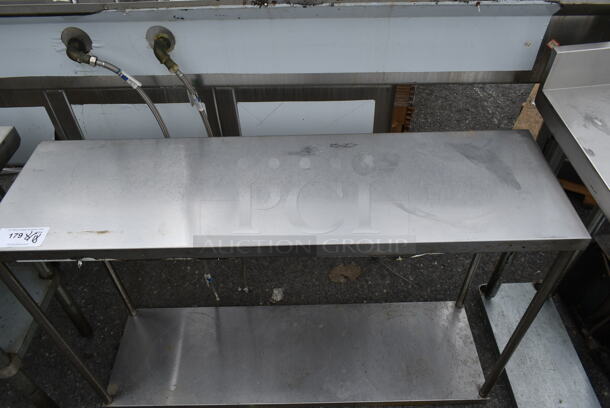 Stainless Steel Commercial Table w/ Metal Under Shelf. - Image 3 of 4