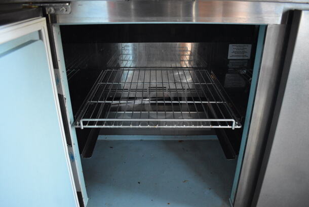 2017 Delfield Model 4472N-30M-M479 Stainless Steel Commercial Prep Table w/ Cutting Board on Commercial Casters. 115 Volts, 1 Phase. 72x32x37. Tested and Working! - Image 8 of 9