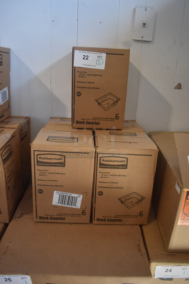 BRAND NEW IN BOX! Rubbermaid 1/6 Size, 4 Inch Deep Food Pans. 5 Times Your Bid!  - Image 3 of 3