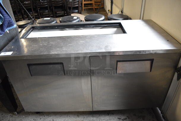 True Model TSSU-60-12 Stainless Steel Commercial Prep Table. 115 Volts, 1 Phase. 60x30x36. Tested and Working!