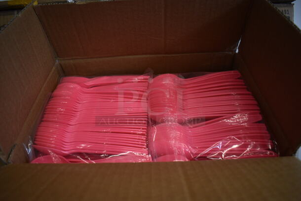 3 Boxes of BRAND NEW! Karat Extra Heavy Weight Pink Teaspoons. 3 Times Your Bid! - Image 2 of 4
