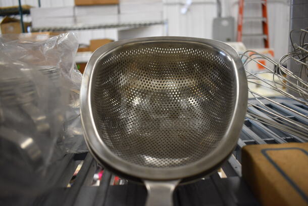 ALL ONE MONEY! Lot of 2 Stainless Steel Strainers. 18".   - Image 3 of 3