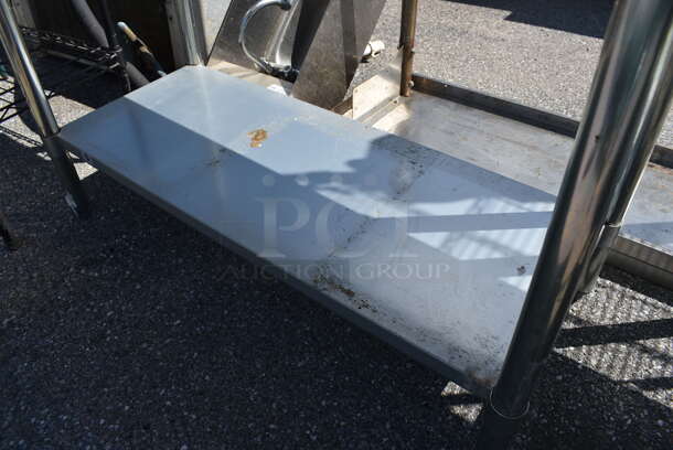 Stainless Steel Commercial Table w/ Metal Under Shelf. 48x24x35 - Image 4 of 4