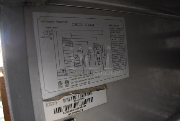 Kelvinator KCUC27F Stainless Steel Commercial Single Door Undercounter Freezer on Commercial Casters. 115 Volts, 1 Phase. 27x30x35. Tested and Working! - Image 5 of 5
