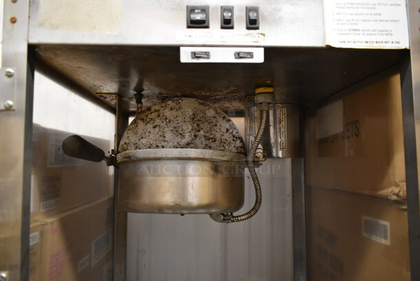American Permanent Ware PC-1A Stainless Steel Commercial Countertop Popcorn Machine Merchandiser. 120 Volts, 1 Phase. Tested and Working! - Image 5 of 9