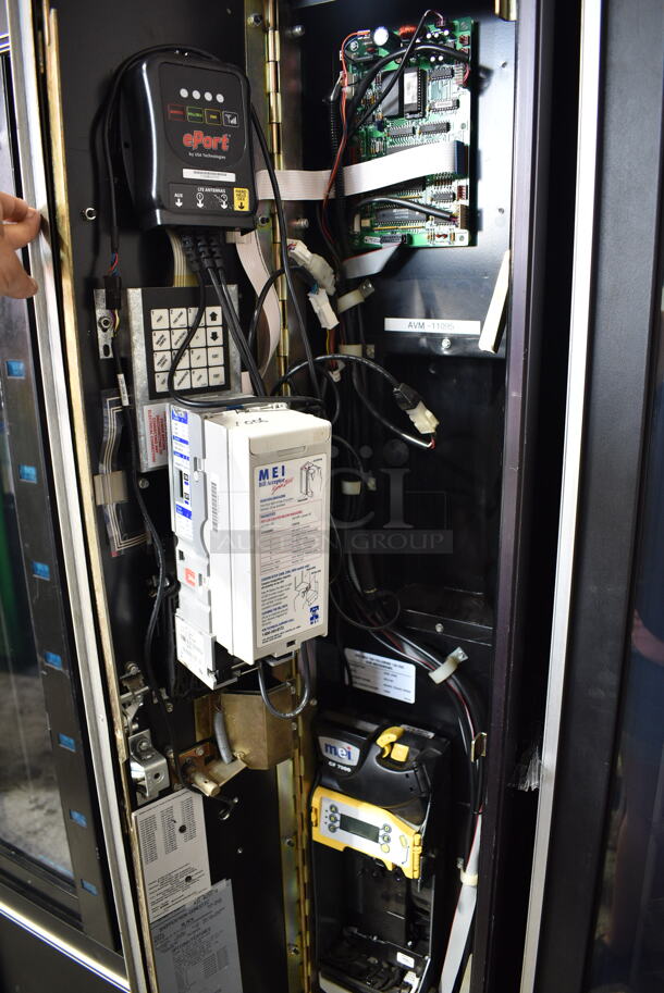 Shoppertron-Domestic 431D Metal Commercial Vending Machine w/ Credit Card Reader. Lock Was Removed; No Key. Tested and Powers On But Does Not Get Cold - Image 3 of 7
