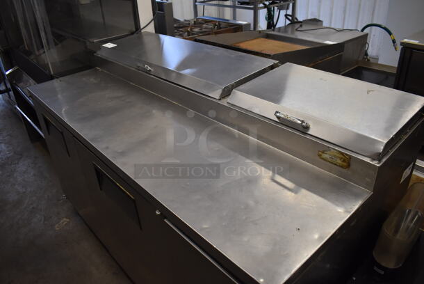 True TPP-67 Stainless Steel Commercial Pizza Prep Table on Commercial Casters. 115 Volts, 1 Phase. 67x32x42. Tested and Powers On But Does Not Get Cold - Image 2 of 8