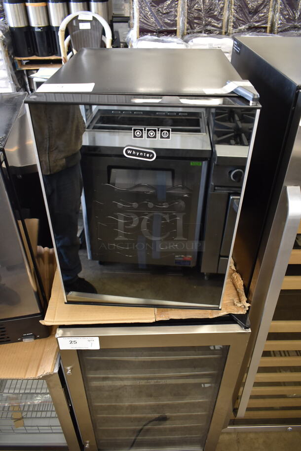 BRAND NEW SCRATCH AND DENT! Whynter WC-201TD 20 Bottle Thermoelectric Wine Cooler Merchandiser. 115 Volts, 1 Phase. Tested and Working! - Image 1 of 5