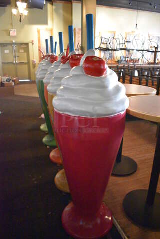 2 Decorative Sundae Statues. 24x24x70. 2 Times Your Bid! BUYER MUST REMOVE. (Susquehanna Ale House)