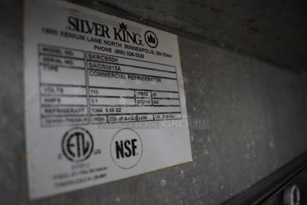 Silver King Model SKRCB50H Stainless Steel Commercial 2 Drawer Chef Base on Commercial Casters. 115 Volts, 1 Phase. 50.5x31x26. Tested and Working! - Image 6 of 8