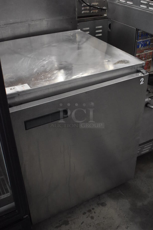 Delfield 406CA Stainless Steel Commercial Single Door Undercounter Cooler on Commercial Casters. 115 Volts, 1 Phase. Tested and Powers On But Does Not Get Cold - Image 2 of 6