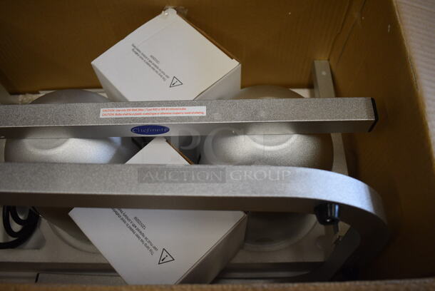 BRAND NEW IN BOX! Chefmate Metal Commercial Countertop 2 Head Warming Lamp - Image 5 of 5