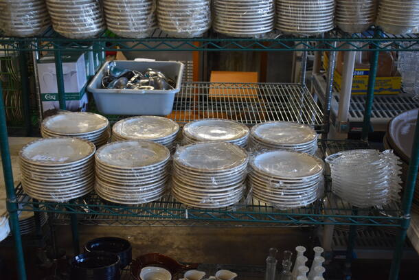 ALL ONE MONEY! Tier Lot of Various Items Including Ceramic Plates and Glass Fish Shaped Dishes - Image 2 of 10
