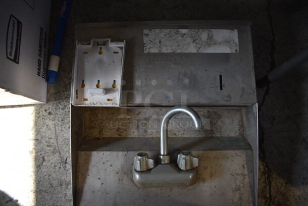 Stainless Steel Single Bay Sink w/ Faucet and Handles. 17.5x15.5x26 - Image 2 of 4