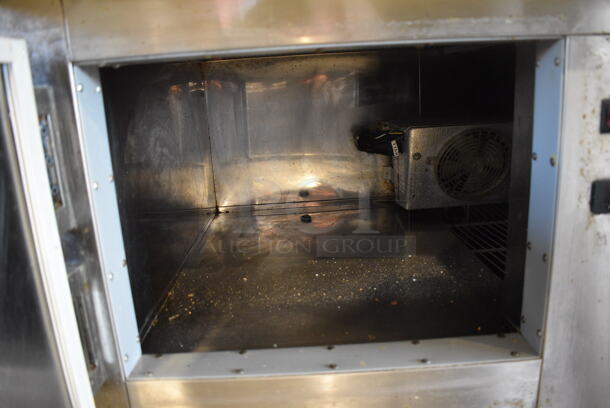 CustomCool Stainless Steel Commercial Sandwich Salad Prep Table Bain Marie Mega Top on Commercial Casters. 48x34.5x44.5. Tested and Working! - Image 5 of 7