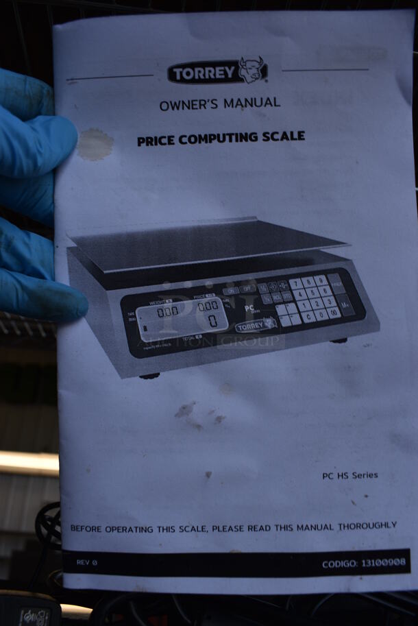 BRAND NEW! Torrey PC Series Stainless Steel Commercial Countertop Food Portioning Scale. 14x14x5  - Image 5 of 6